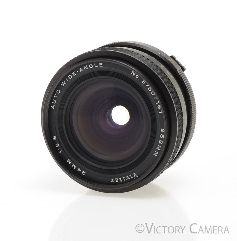 Vivitar 24mm f2.8 Wide Angle Lens for Olympus OM Mount [EXC] - Victory Camera