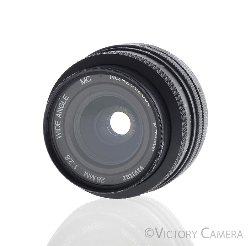 Vivitar 28mm f2.8 MC Wide Angle Lens Canon FD Mount  [EXC+] - Victory Camera