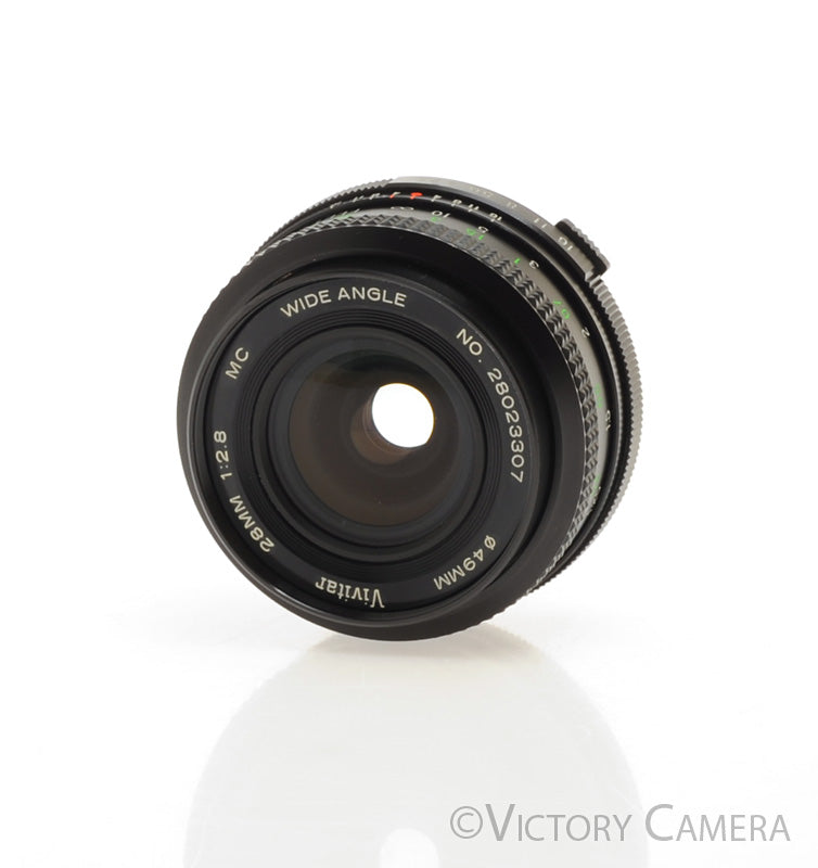 Vivitar 28mm f2.8 MC Wide Angle Lens For Olympus OM [EXC] - Victory Camera
