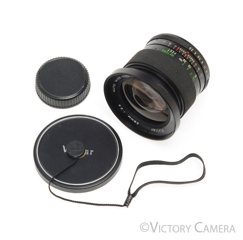 Vivitar 28mm F2.5 Auto Wide-Angle Prime Lens for M42 [EXC-] - Victory Camera