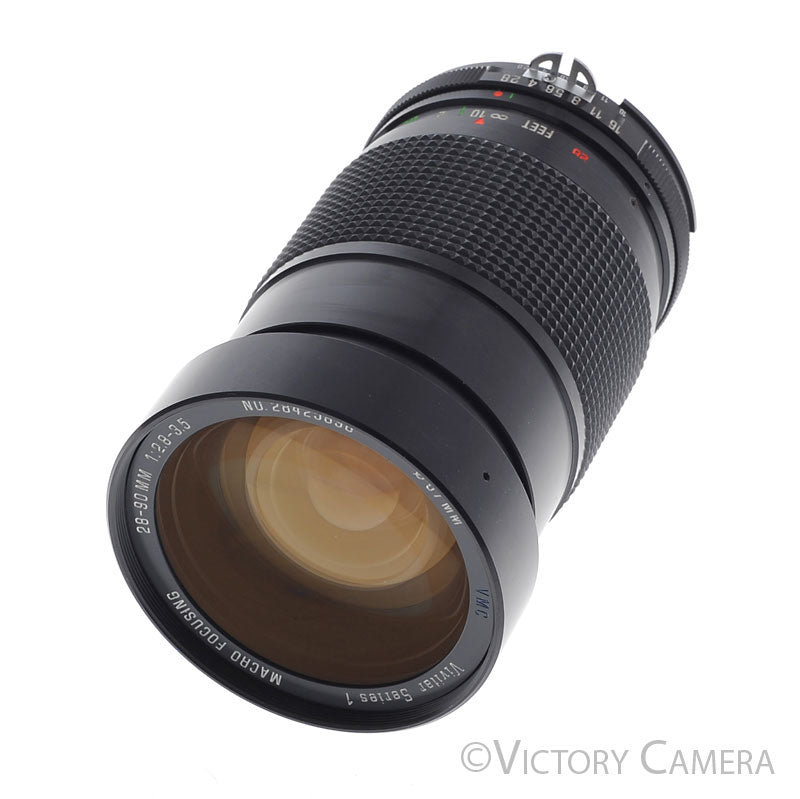 Vivitar Series 1 28-90mm f2.8-3.5 Macro Lens Nikon AI-S [EXC] - Victory Camera