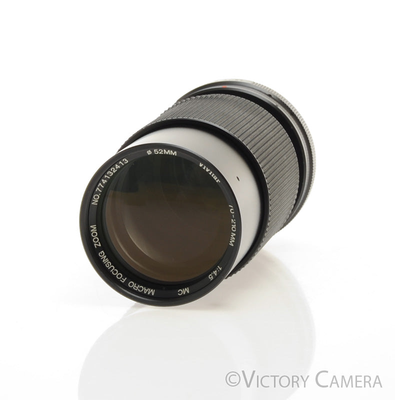 Vivitar 70-210mm f4.5 Multi Coated Macro Telephoto Lens for Canon FD [EXC] - Victory Camera