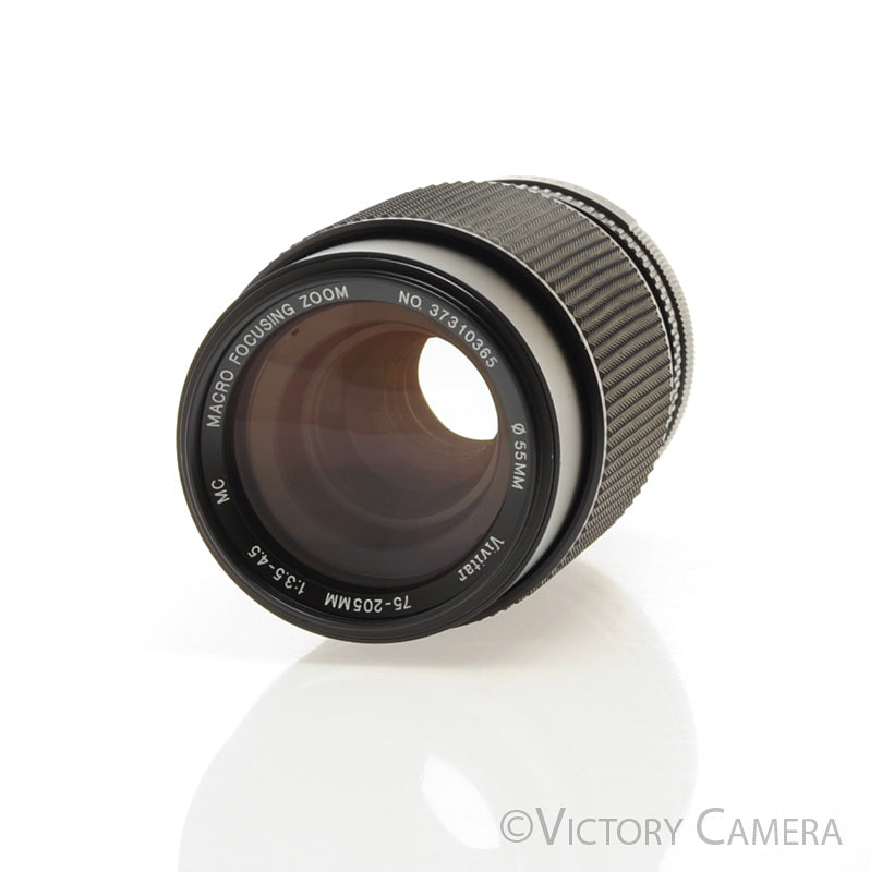 Vivitar 75-205mm f3.5-4.5 MC Macro Telephoto Zoom Lens for Pentax K [EXC] - Victory Camera