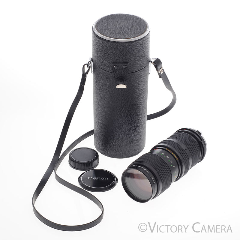 Vivitar 75-205mm f3.8 Telephoto Zoom Lens for Olympus OM w/ Shade [EXC+] - Victory Camera