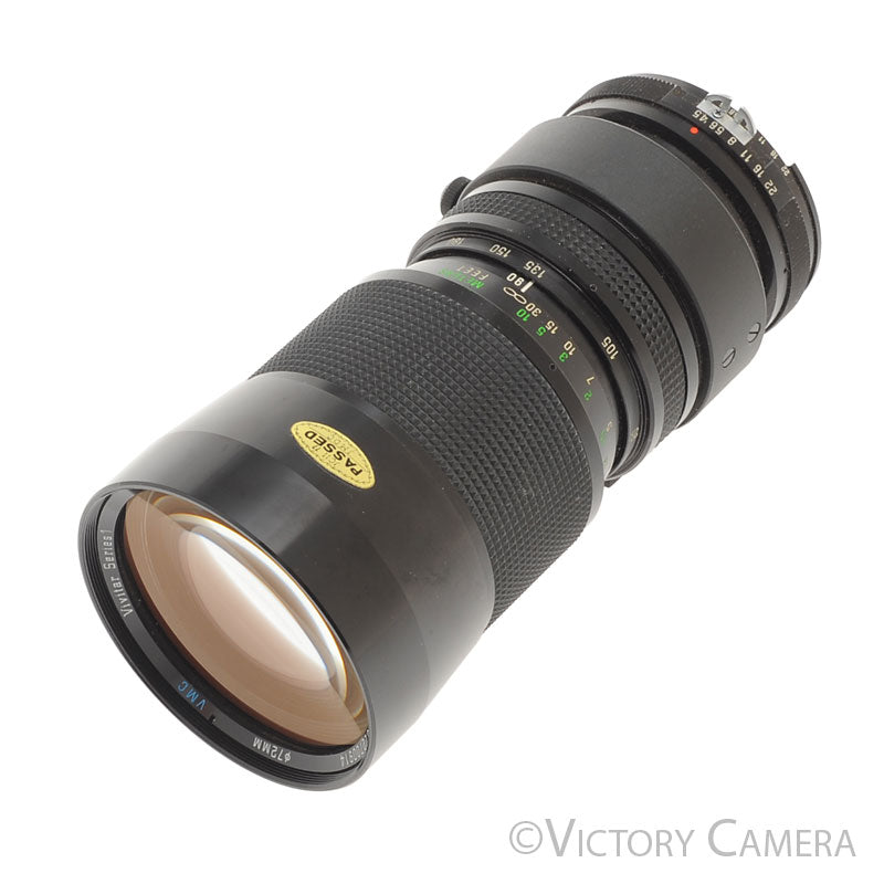 Vivitar Flat Field Zoom 90-180mm F4.5 Macro Nikon AI Lens [EXC-] - Victory Camera