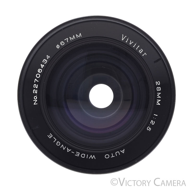 Vivitar 28mm f2.5 Wide Angle Lens for Pentax M42 [EXC+] - Victory Camera