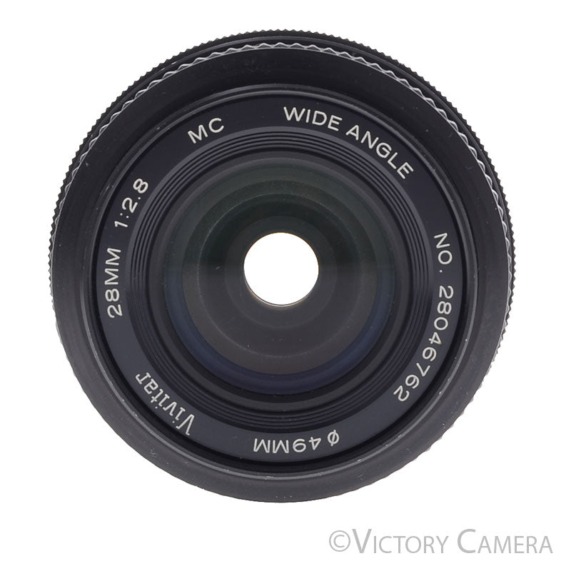 Vivitar 28mm f2.8 MC Wide Angle Lens Canon FD Mount  [EXC+] - Victory Camera