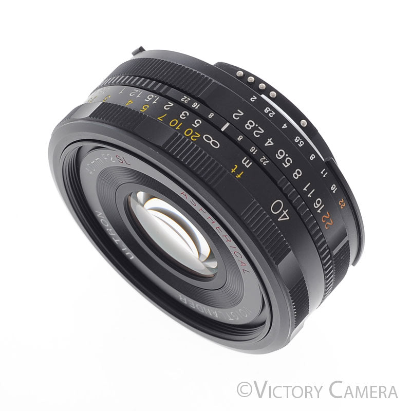 Voigtlander Ultron 40mm f2 SL II Aspherical Lens for Nikon F Mount [EXC+] - Victory Camera