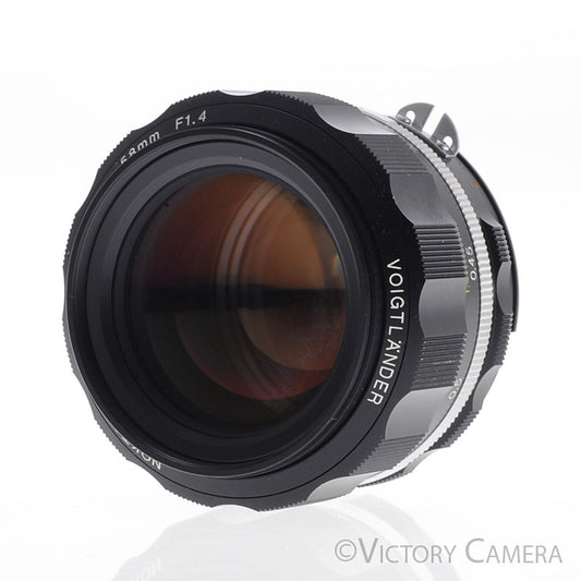 Voigtlander Nokton Black 58mm f1.4 SLII S AI-S Lens for Nikon [EXC+] - Victory Camera
