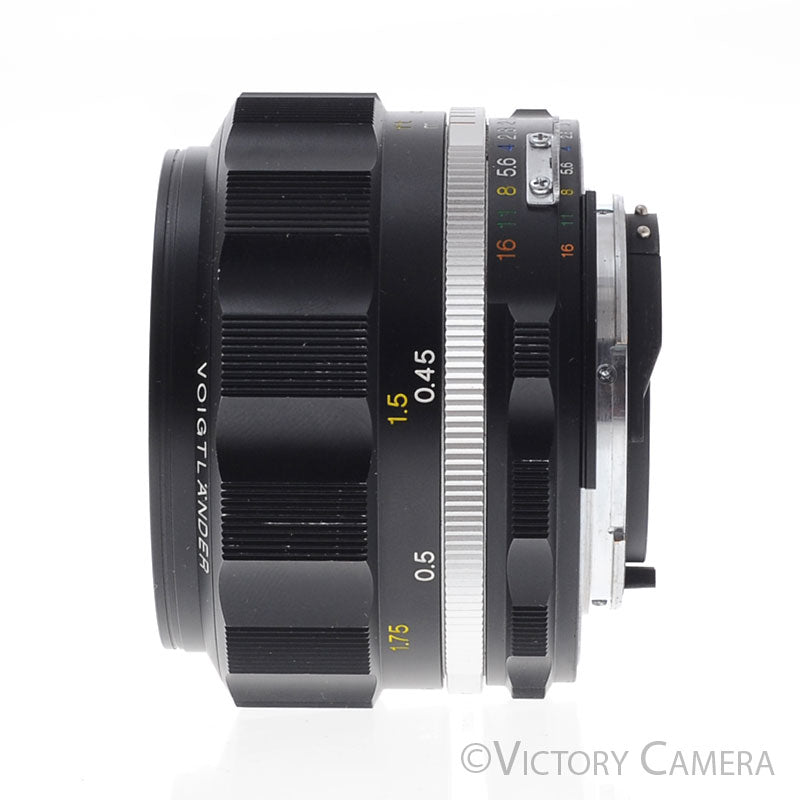 Voigtlander Nokton Black 58mm f1.4 SLII S AI-S Lens for Nikon [EXC+] - Victory Camera