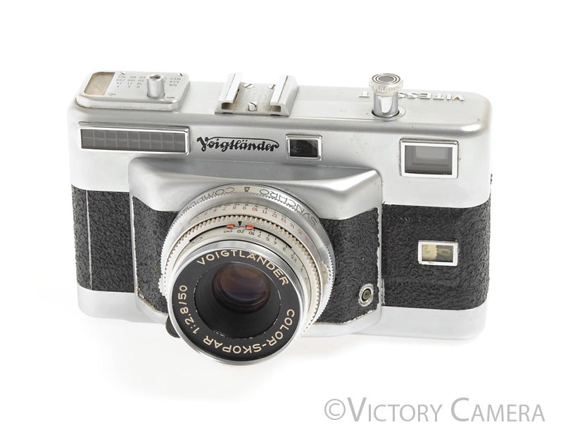 Voigtlander Vitessa T 35mm Film Camera w/ 50mm f2.8 Lens -BGN, Fungus, As is- - Victory Camera