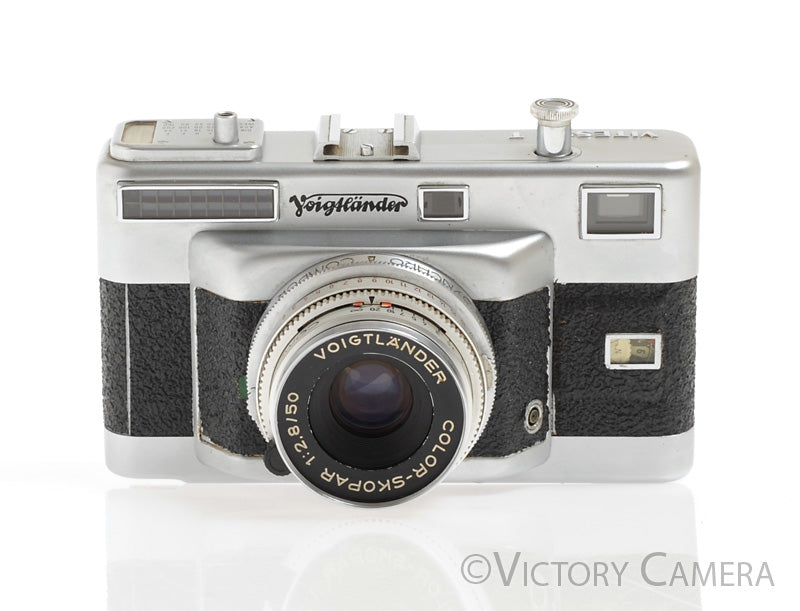 Voigtlander Vitessa T 35mm Film Camera w/ 50mm f2.8 Lens -BGN, Fungus, As is- - Victory Camera