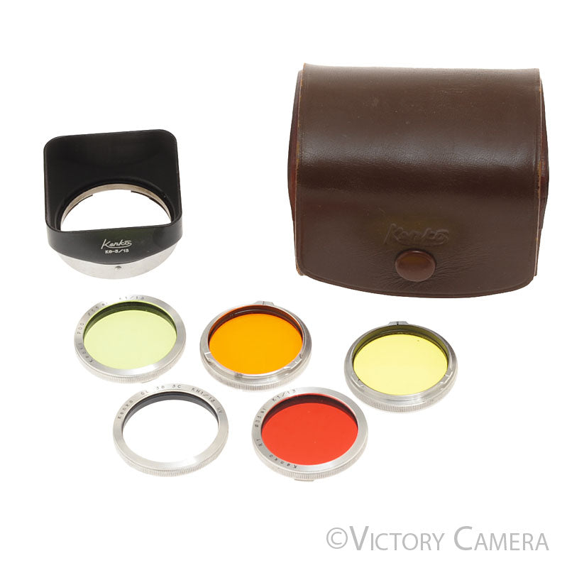 Walz Bay I Lens Shade & Filter Kit for Rollei Yashica etc. TLR Camera [EXC] - Victory Camera