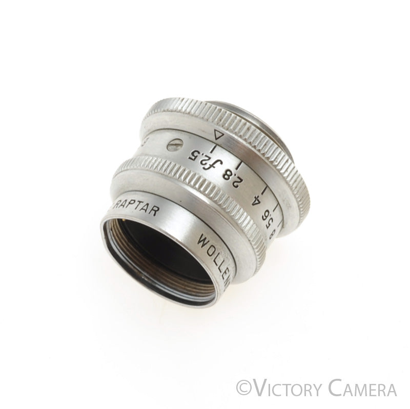 Wollensak 1/2" f2.5 Cine Raptar Lens for D Mount [EXC+] - Victory Camera