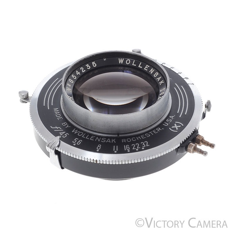 Wollensak Raptar 162mm f4.5 4x5 Lens in Rapax Shutter -Sep.- [GOOD] - Victory Camera