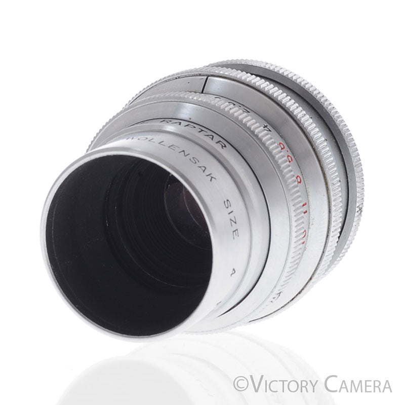 Wollensak 1" (25mm) f1.9 Cine Raptar Lens for C Mount 16mm w/ Finder - Victory Camera