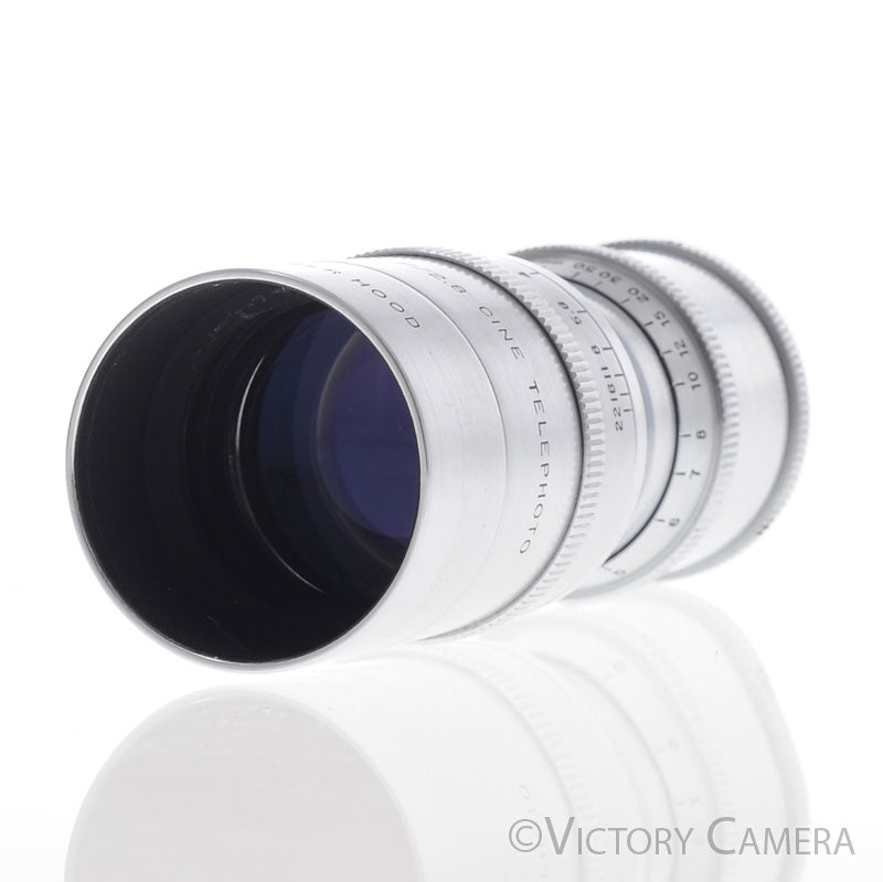 Wollensak 3" (76mm f2.8) Cine Telephoto Lens for C Mount w/ Finder [EXC-] - Victory Camera