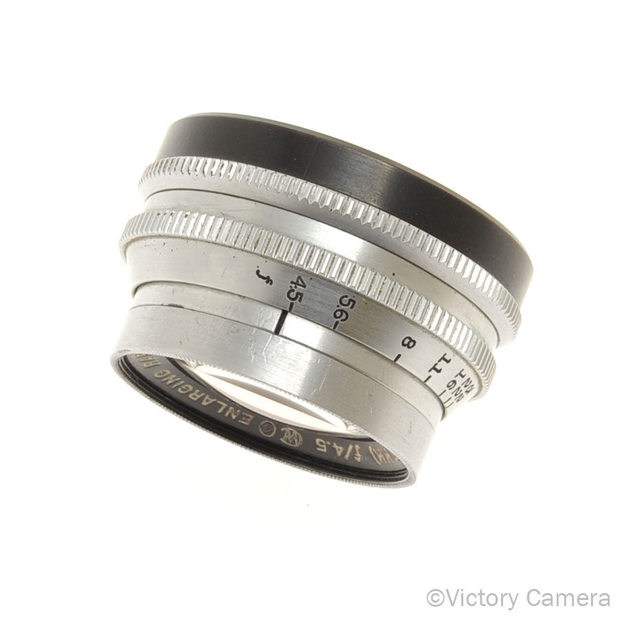 Wollensak 135mm f4.5 Enlarging Raptar Lens for 4x5 Negatives [EXC+] - Victory Camera