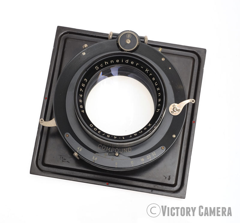 Schneider Xenar 300mm F4.5 8x10 Lens in Compound on Kodak Master Board [GOOD] - Victory Camera