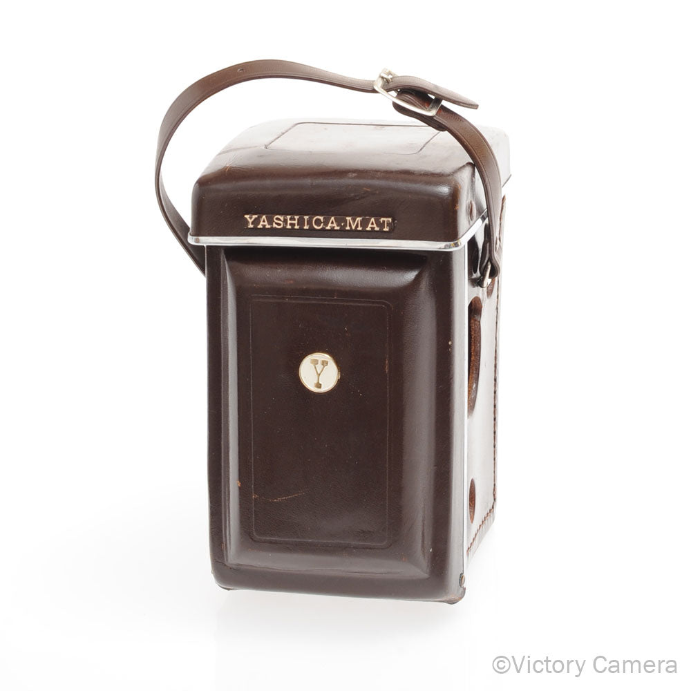 Yashica Brown Leather Ever Ready Case for Yashica-Mat EM [EXC] - Victory Camera