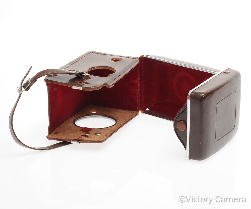 Yashica Brown Leather Ever Ready Case for Yashica-Mat EM [EXC] - Victory Camera