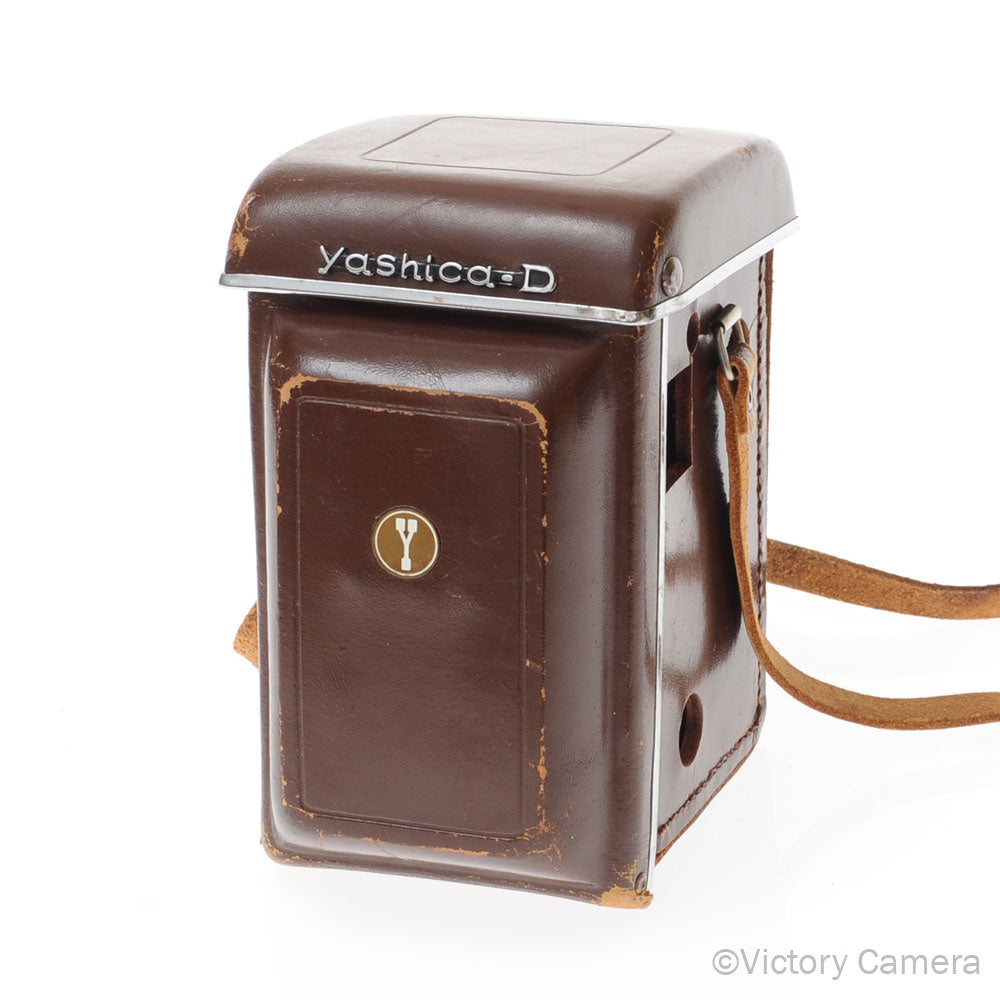 Yashica D TLR Genuine Brown Leather Ever Ready Case [EXC-] - Victory Camera