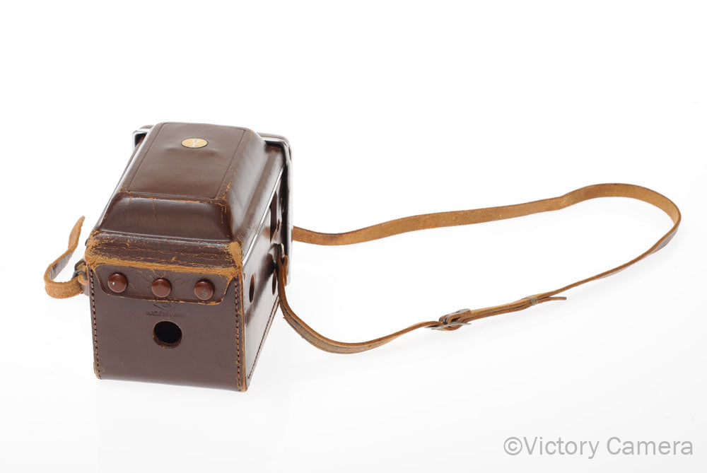 Yashica D TLR Genuine Brown Leather Ever Ready Case [EXC-] - Victory Camera