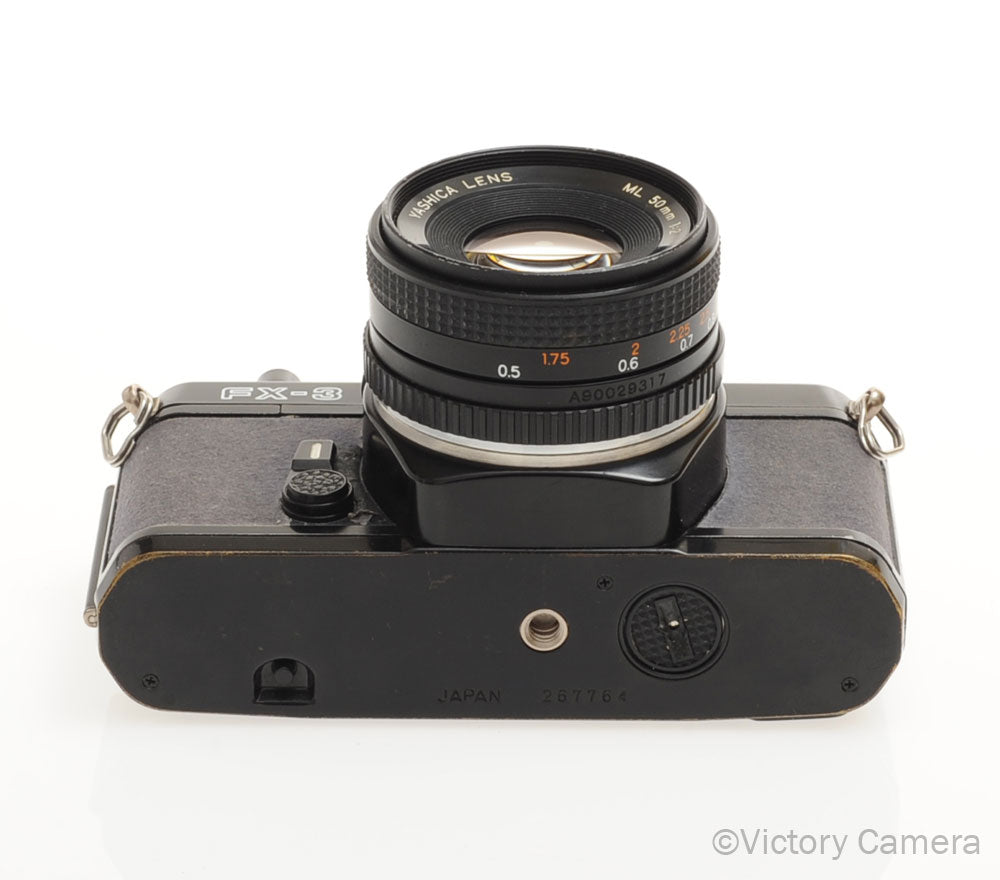 Yashica FX-3 FX3 Black 35mm SLR Camera w/ 50mm f2 [GOOD] image 4