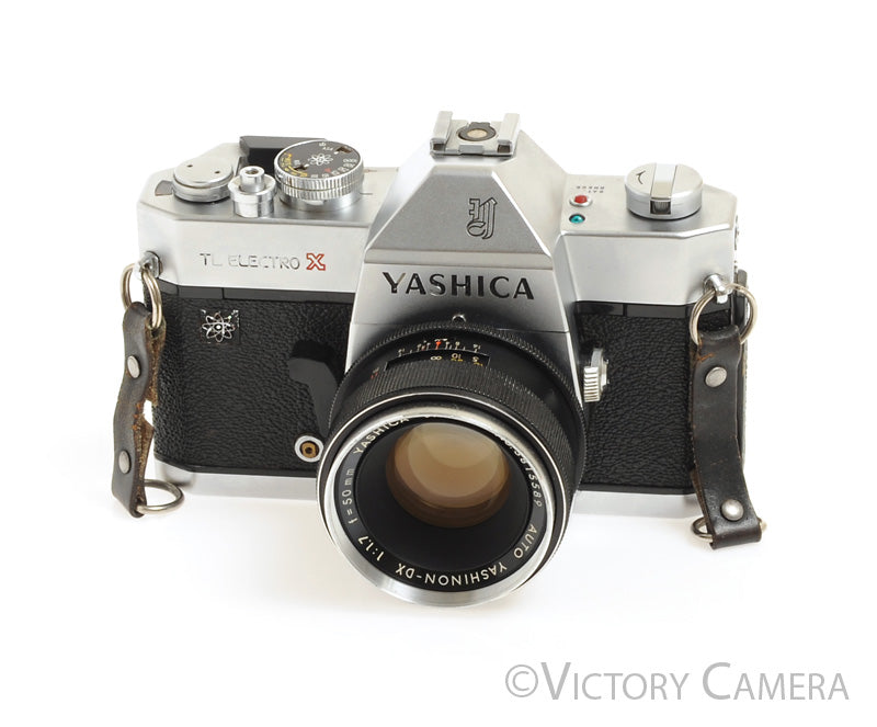 Yashica TL Electro X Chrome 35mm SLR w/ 50mm f1.7 Prime Lens -No Meter