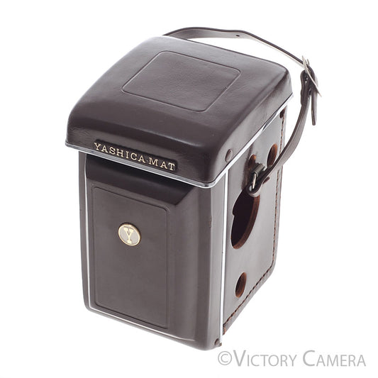 Yashica Brown Leather Ever Ready Case for Yashica-Mat EM [EXC] - Victory Camera