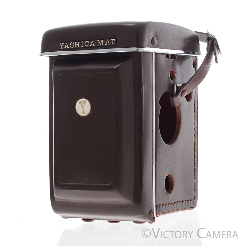 Yashica Brown Leather Ever Ready Case for Yashica-Mat EM [EXC] - Victory Camera
