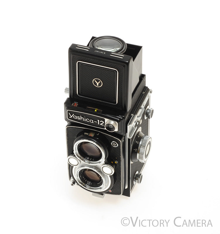 Yashica 12 6x6 Medium Format TLRCamera w/ 80mm f3.5 Lens -Slight Haze- [EXC-]
