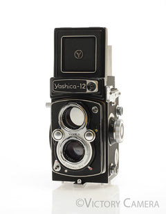 Yashica 12 6x6 Medium Format TLRCamera w/ 80mm f3.5 Lens -Slight Haze-