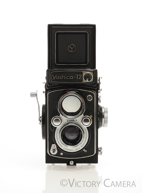 Yashica 12 6x6 Medium Format TLRCamera w/ 80mm f3.5 Lens -Slight Haze- [EXC-]