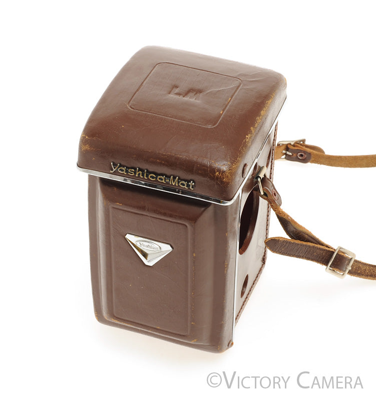 Genuine Yashica-Mat Brown Ever Ready Case [EXC-] - Victory Camera