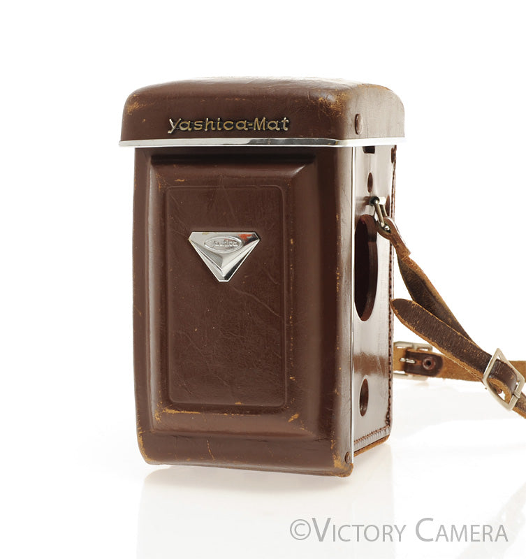 Genuine Yashica-Mat Brown Ever Ready Case [EXC-] - Victory Camera