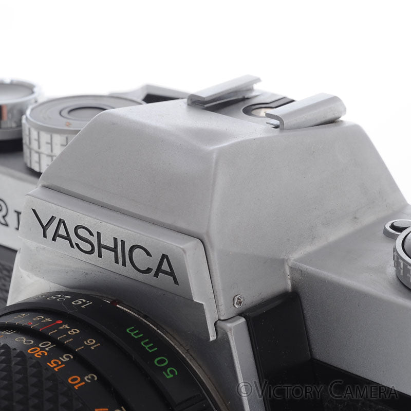 Yashica FR II Chrome 35mm SLR Camera w/ 50mm f1.9 Lens [EXC-] - Victory Camera
