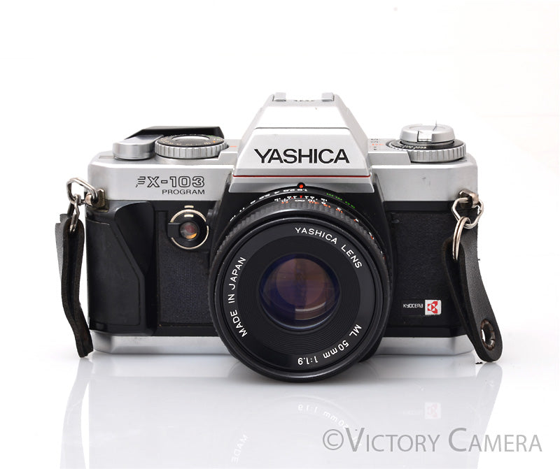 Yashica FX-103 Program Chrome 35mm SLR Camera w/ 50mm f1.9 Lens  [EXC-]