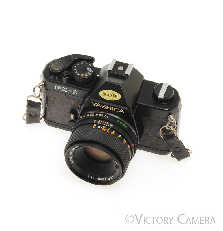 Yashica FX-3 Back 35mm SLR Camera w/ 50mm f1.9 Lens  [EXC-]