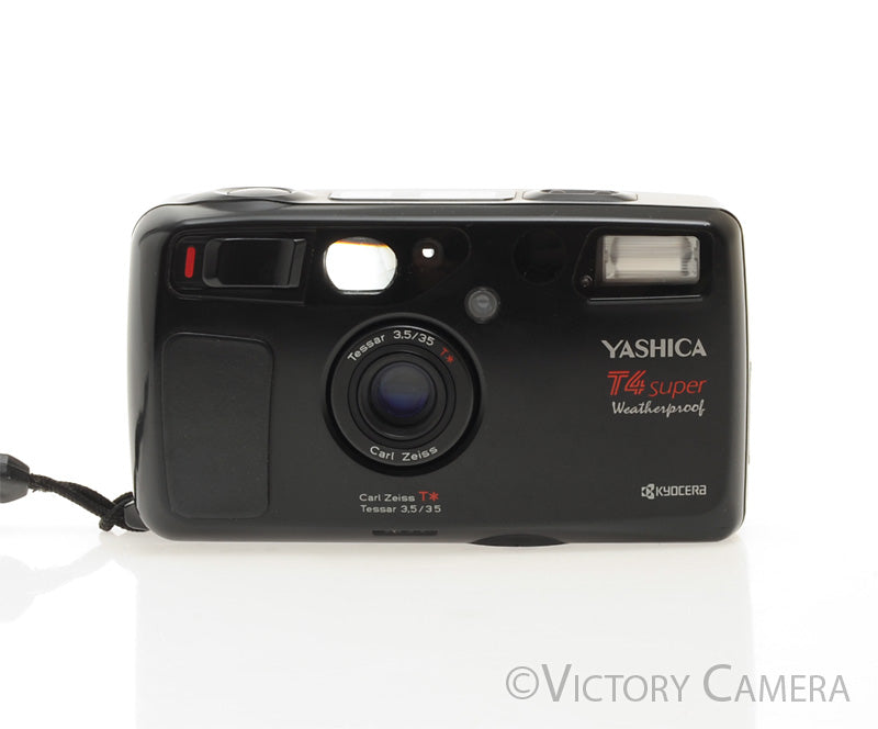Yashica T4 Super Weatherproof 35mm Film Point &amp; Shoot w/ WLF  [EXC+] - Victory Camera