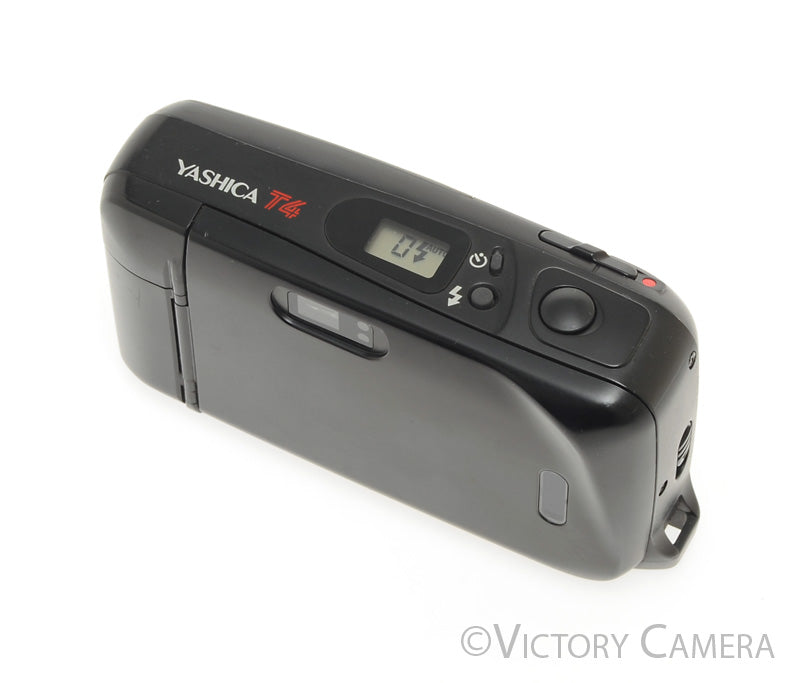 Yashica T4 Black 35mm Film Point &amp; Shoot w/ Zeiss 35mm f3.5 T* Lens [EXC] - Victory Camera