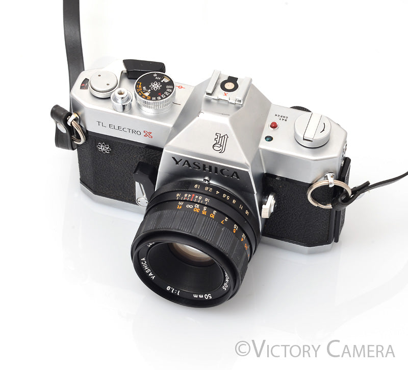 Yashica TL Electro X Chrome 35mm SLR w/ 50mm f1.7 Prime Lens [GOOD]