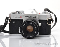 Yashica TL Electro X Chrome 35mm SLR w/ 50mm f1.7 Prime Lens [NO METER