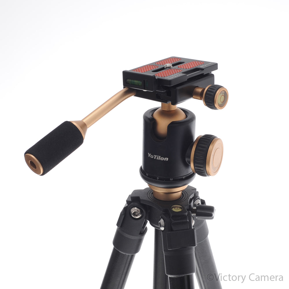 YoTilon Aluminum Tripod w/ Ball Head Arca Style QR Plate [EXC+] image 2