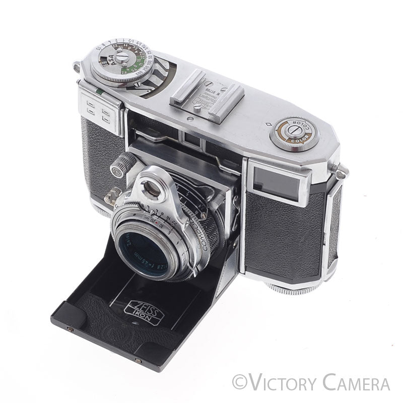 Zeiss Ikon Contessa 35mm Rangefinder Camera 45mm f2.8 Lens -No Meter- [EXC-] - Victory Camera