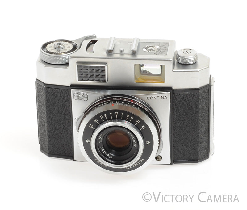 Zeiss Ikon Contina 35mm Camera w/ 45mm f2.8 Lens -Jammed, As is- - Victory Camera