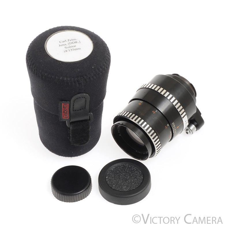 Carl Zeiss 135mm f4 Telephoto Prime Lens for Exakta w/ Button  [EXC+] - Victory Camera