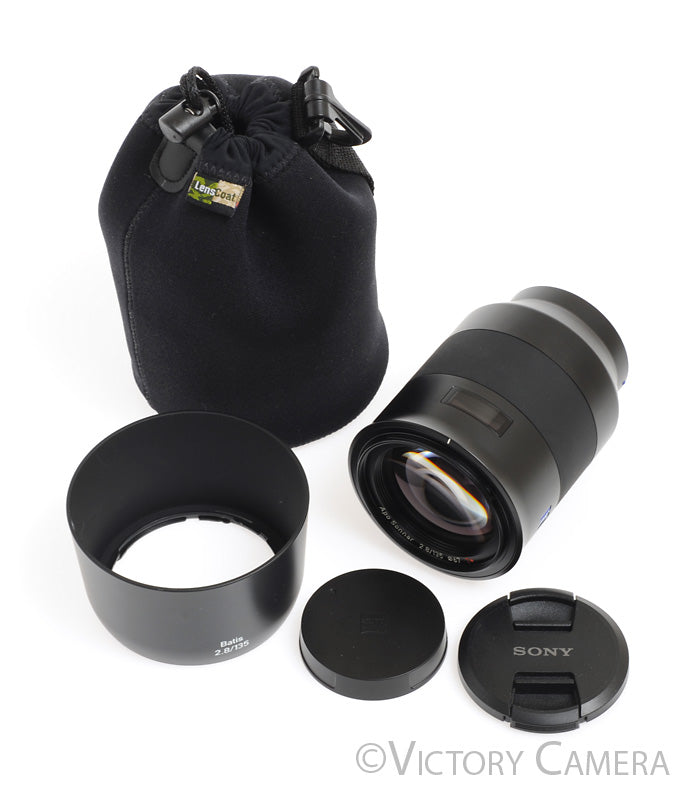 Zeiss Batis APO Sonnar 135mm f2.8 T* Lens for Sony E Mount -Clean w/ Shade- - Victory Camera