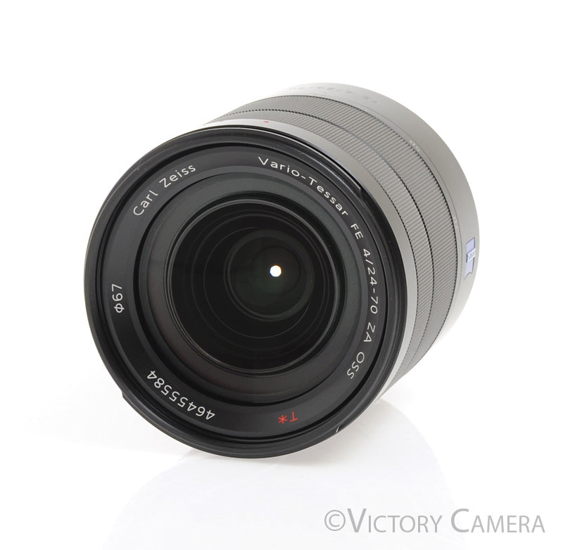 Sony Zeiss Vario-Tessar FE 24-70mm f4 T* E Mount Full Frame Zoom Lens -Clean- - Victory Camera