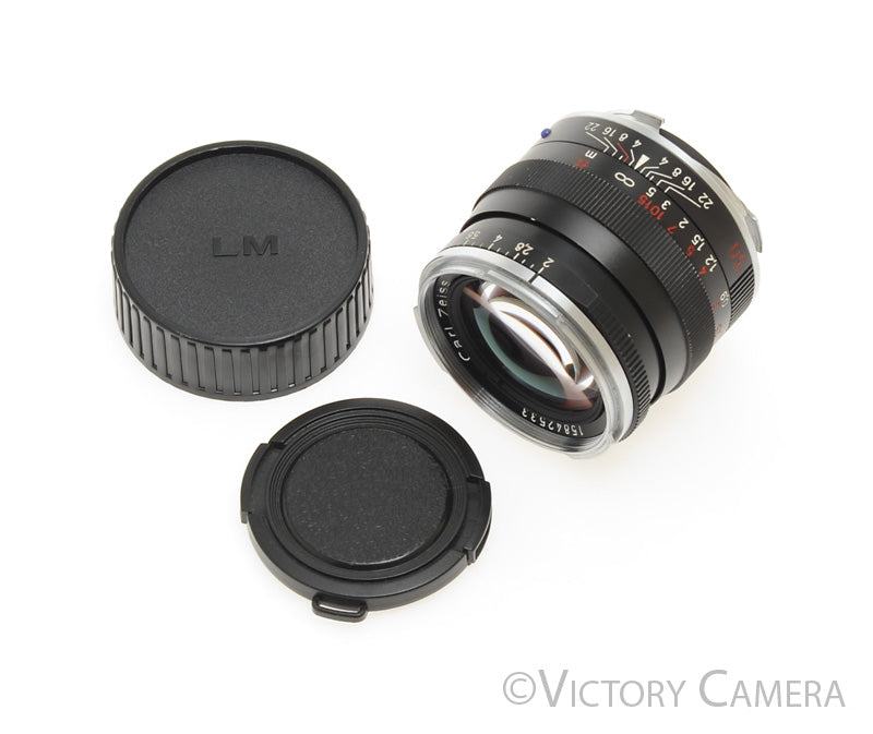 Zeiss Planar 50mm f2 ZM T* Black Prime Lens for Leica M Mount [EXC]